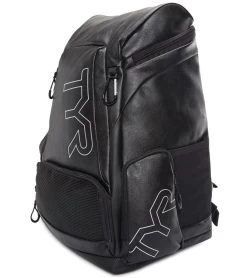 TYR Alliance 30L Leather Backpack -Swim Equipment Store 5666287124648 black 2a
