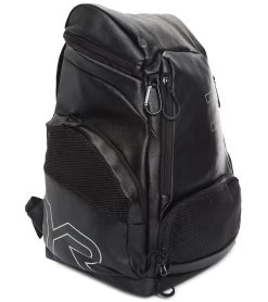 TYR Alliance 30L Leather Backpack -Swim Equipment Store 5666287124648 black 3a