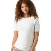 Prana Catarina Short Sleeve Cover Up Sun Top 1 Prana Catarina Short Sleeve Cover Up Sun Top -Swim Equipment Store 5666447720616 white 1a