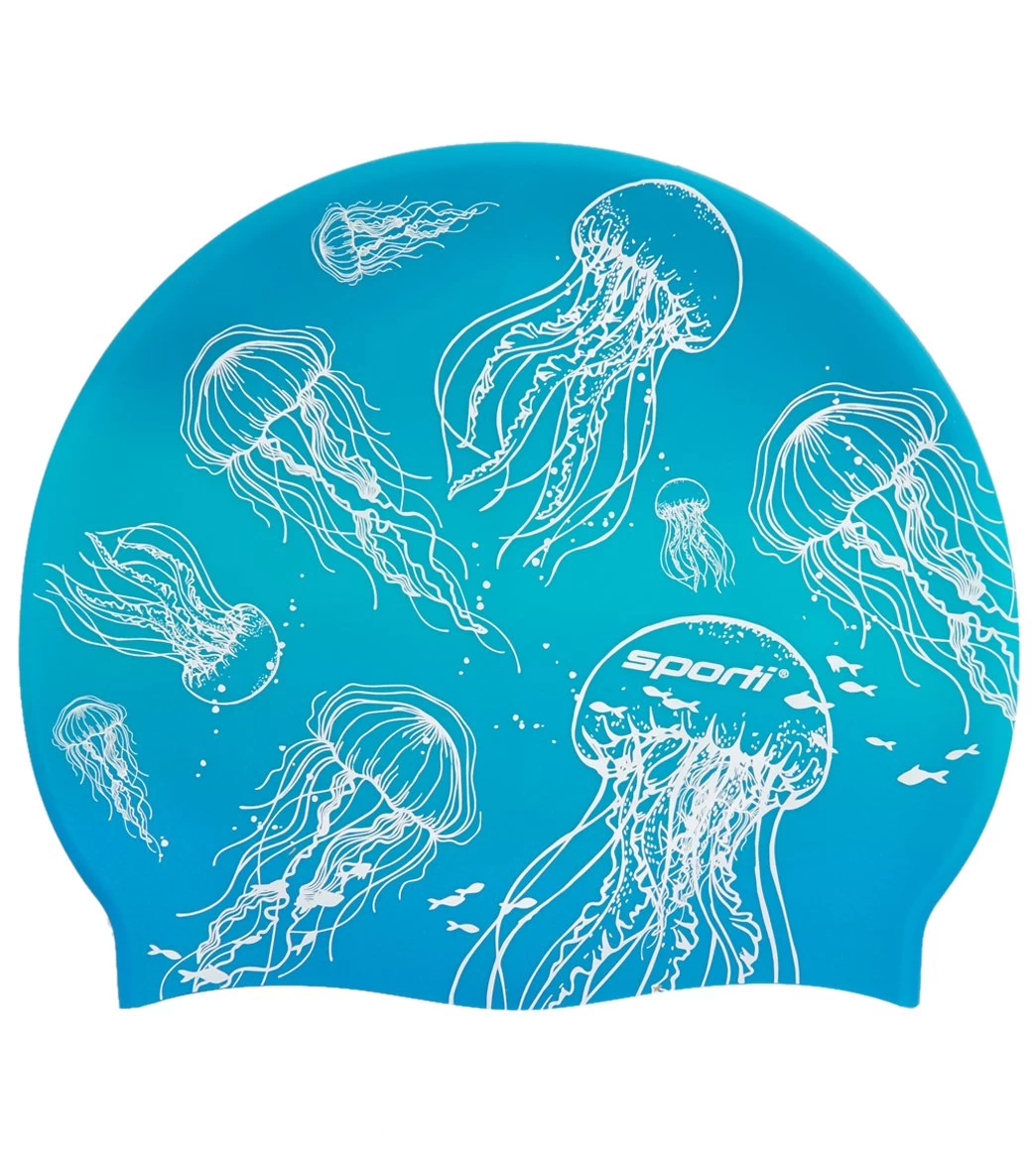 Jellyfish Silicone Swim Cap 3 Jellyfish Silicone Swim Cap