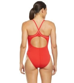 TYR Women's Guard Diamondfit One Piece Swimsuit -Swim Equipment Store 5667156590760 red 3a