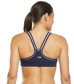 TYR Women's Guard Lyn Racerback Swimsuit Top -Swim Equipment Store 5667160883368 navy 3a