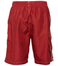 TYR Men's Guard Tahoe Challenger Swim Short -Swim Equipment Store 5667170648232 red 3a