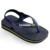 Havaianas Brazil Logo Flip Flop (Toddler) -Swim Equipment Store 5668245831848 navybluecitrusyellow 1a