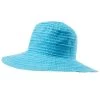Girl's Petite Scrunchie Hat (5-12 Years) -Swim Equipment Store 5668924063912 turquoisewhite 1a