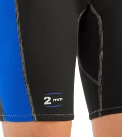 CRESSI Men's 2mm Lido Short Sleeve Springsuit Wetsuit -Swim Equipment Store 5669111759016 blackblue 7a