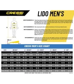 CRESSI Men's 2mm Lido Short Sleeve Springsuit Wetsuit -Swim Equipment Store 5669111759016 blackblue 8a