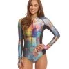 Pixelated Zippered Haute Mini Long Sleeve DiveSkin -Swim Equipment Store 5669239062696 pixelated 1a