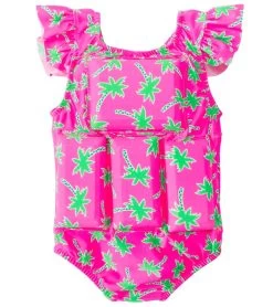 Girls' Palm Tree Floatation Swimsuit -Swim Equipment Store 5669684052136 3