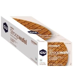 Gu Energy Stroopwafel - Gluten Free (16 Pack) 30 Gu Energy Stroopwafel - Gluten Free (16 Pack) -Swim Equipment Store 5669752832168 coconut 2a