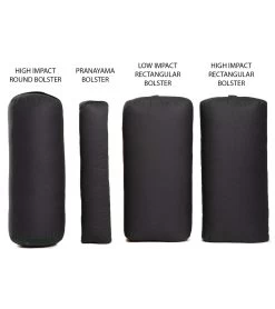 High Impact Cotton Round Yoga Bolster -Swim Equipment Store 5670108397736 black 5a