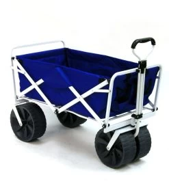 All-Terrain Heavy Duty Collapsible Beach Wagon -Swim Equipment Store 5670557712552 bluewhite 4a