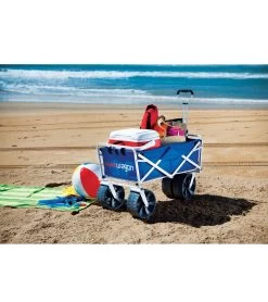 All-Terrain Heavy Duty Collapsible Beach Wagon -Swim Equipment Store 5670557712552 bluewhite 5a