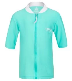 Platypus Girls' Rose Zip Front S/S Rashguard (2-8)