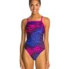 Women's Fierce One Piece Swimsuit -Swim Equipment Store 5672282128552 purple 1a