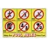 "Icon Pool Rules" 18" X 12" Sign -Swim Equipment Store 5672344158376 2t