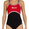 Female Color Block Lifeguard One Piece Swimsuit -Swim Equipment Store 5672510226600 2t
