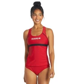 Guard Racerback Solid Tankini Top