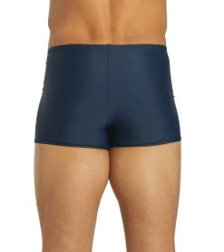 Solid Swim Square Leg Swimsuit -Swim Equipment Store 5672650604712 navy 7a