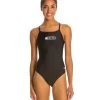 Female Lifeguard Logo V-2 Back One Piece Swimsuit -Swim Equipment Store 5672690876584 black 1a