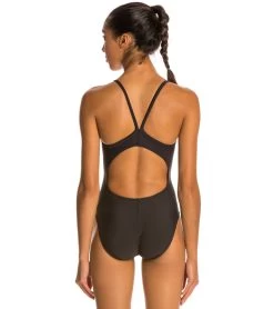Female Lifeguard Logo V-2 Back One Piece Swimsuit -Swim Equipment Store 5672690876584 black 3a