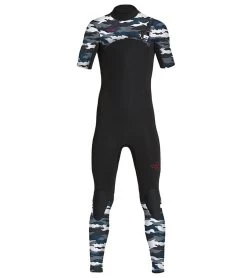Xcel Boys' Comp 2mm Short Sleeve Fullsuit Wetsuit (Big Kid)