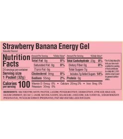 Gu Energy Gel (Single) -Swim Equipment Store 5684458815656 strawberrybanana 3a