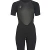 Body Glove Women's 2/1mm PRO 3 Back Zip Short Sleeve Springsuit Wetsuit -Swim Equipment Store 5914347110568 black 1a