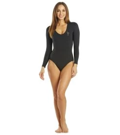 Harper Long Sleeve Surf Suit (C-Skin) -Swim Equipment Store 6177624719528 black 4a