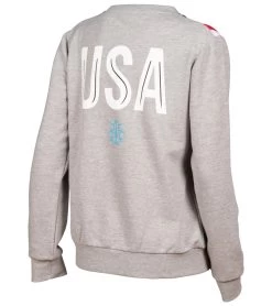 Arena Women's OG Crew Sweater -Swim Equipment Store 6233516376232 mediumgreymelange 6a