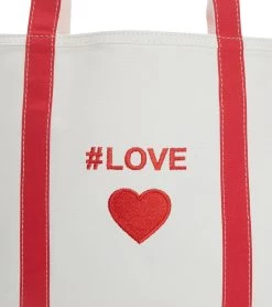 #LOVE "Heart" Beach Tote 9 #LOVE "Heart" Beach Tote -Swim Equipment Store 6287103230120 red 4a