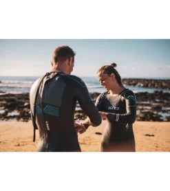 Zone3 Men's Advance Full Sleeve Triathlon Wetsuit -Swim Equipment Store 6553494356136 blackbluegunmetal 4a