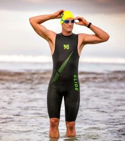 Men's Glide Short John Wetsuit -Swim Equipment Store 6574475935912 black 5a