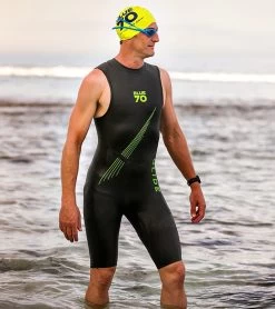 Men's Glide Short John Wetsuit -Swim Equipment Store 6574475935912 black 6a