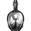 TYR Full Face Snorkel Mask -Swim Equipment Store 6628704682152 clearblackblack 1a