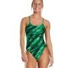 TYR Women's Vitric Trinityfit One Piece Swimsuit -Swim Equipment Store 6663779877032 green 1a