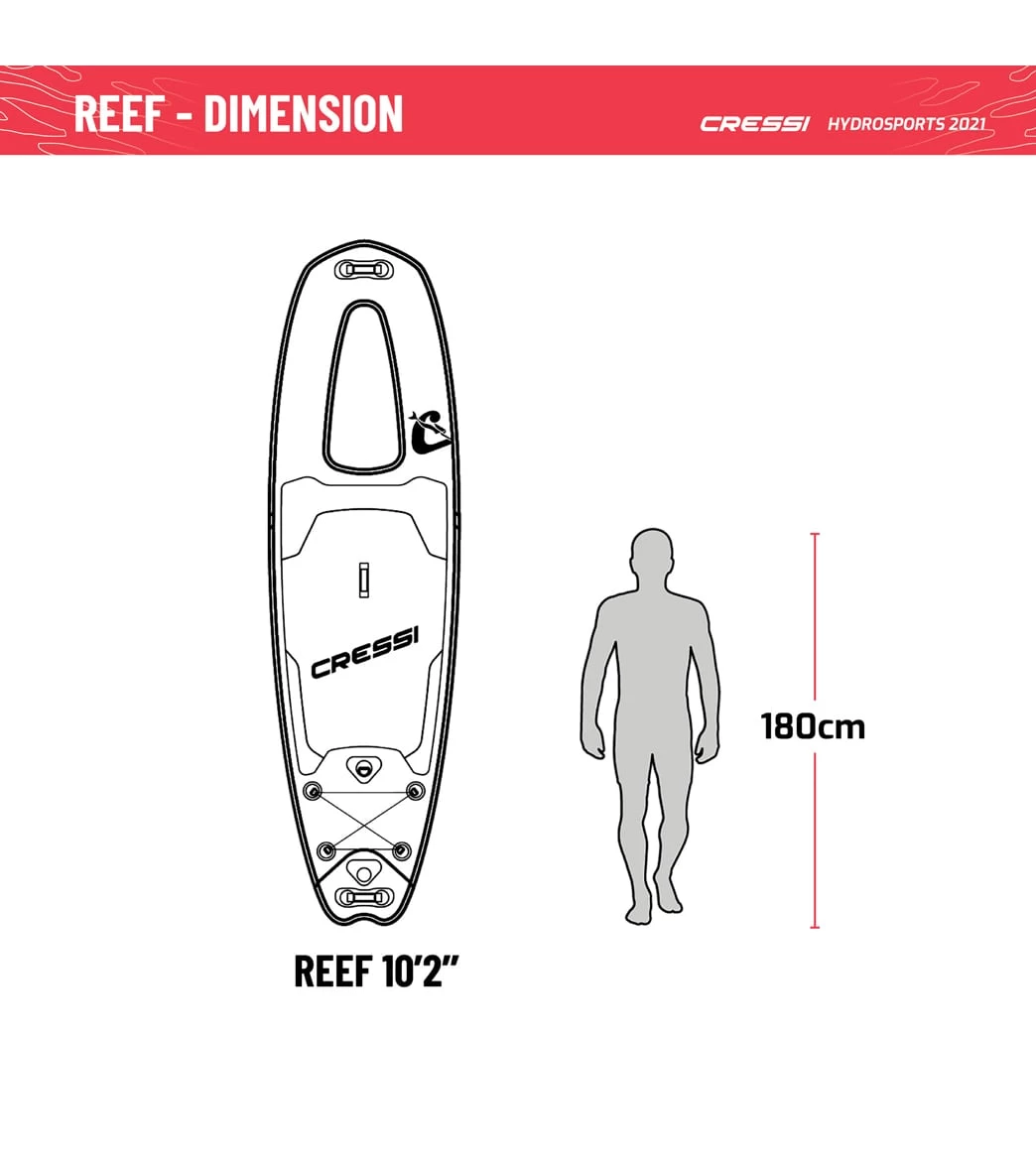 CRESSI Reef Window 10’2’’ Inflatable SUP Set 9 CRESSI Reef Window 10’2’’ Inflatable SUP Set - Image 7