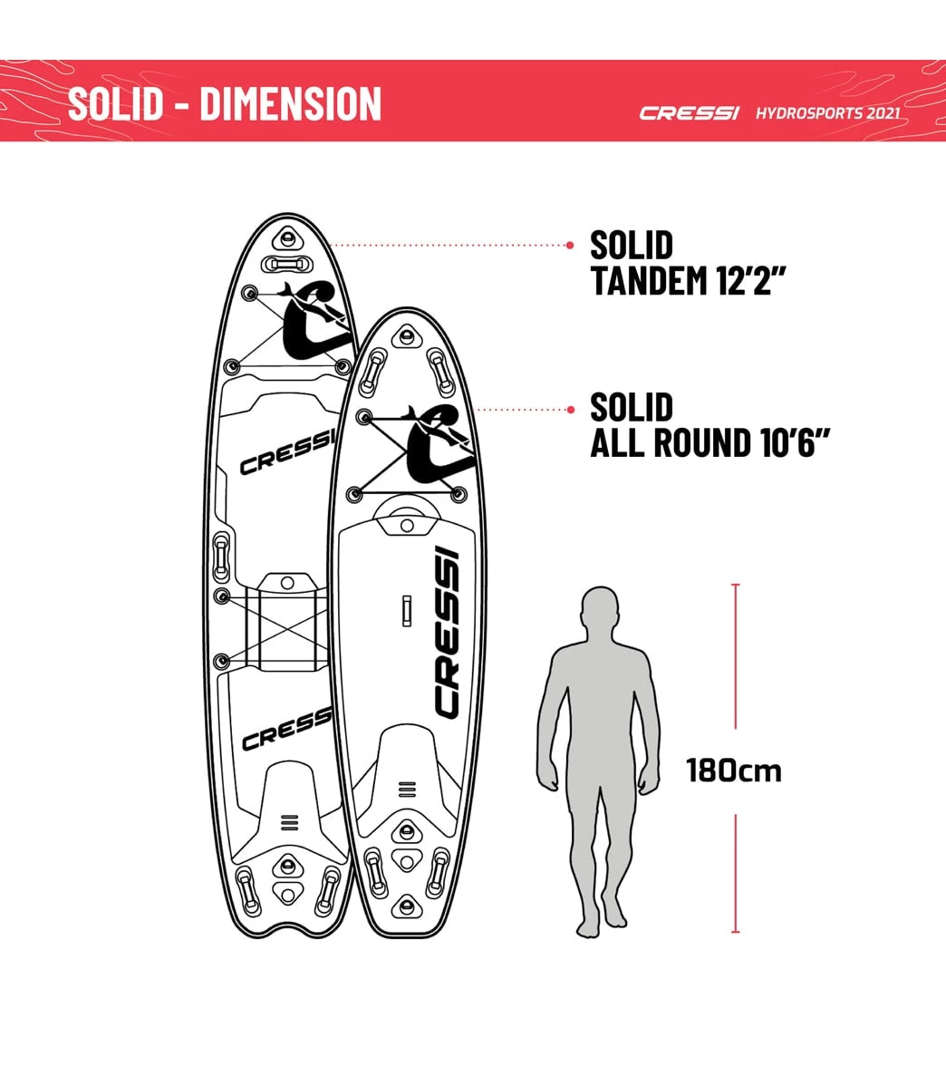 CRESSI Solid Tandem Dc 12'2'' Inflatable SUP 10 CRESSI Solid Tandem Dc 12'2'' Inflatable SUP - Image 8