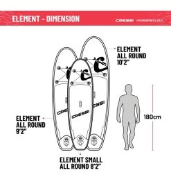 CRESSI Element All Around 9'2 Inflatable SUP Set -Swim Equipment Store 6856351973544 pinkwhite 9a