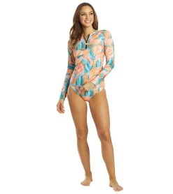 Women's Sunset Palms Surf Shirt -Swim Equipment Store 6976249561256 cor 4a