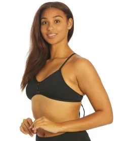 Women's Tomcat Solid Bikini Top -Swim Equipment Store 7012303175848 black 5a