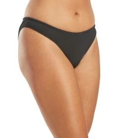Women's Andy Solid Bikini Bottom -Swim Equipment Store 7012320084136 black 2a