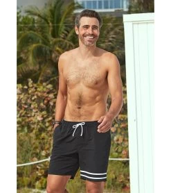 Men's Solid Swim Trunk 9 Men's Solid Swim Trunk -Swim Equipment Store 7030197977256 black 4a