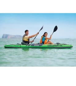 Intex Challenger K2 Kayak W/ 86" Aluminum Oars & High-Output Pump -Swim Equipment Store 7159154147496 4
