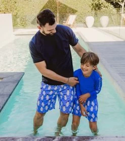 Boys' Penguin Patrol Volley Board Short (Toddler, Little Kid, Big Kid) -Swim Equipment Store 7217020993704 blue 3a