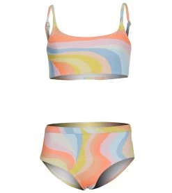 Billabong Girls' Groovy Road Crop Two Piece Bikini Set (Little Kid, Big Kid)