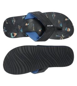Rip Curl Kids' Ripper Flip Flop (Little Kid, Big Kid) -Swim Equipment Store 7321120145576 black 4a