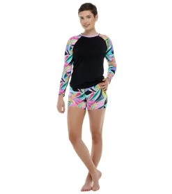 Women's Joyful Parker Long Sleeve UV Rashguard -Swim Equipment Store 7351095066792 multi 4a