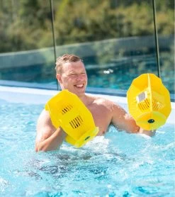 Hydro-Tone MAXIMUM Resistance Dumbbell -Swim Equipment Store 7356982952104 yellow 5a