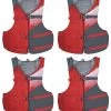 Stohlquist Adult USCG PFD 4 Pack 2 Stohlquist Adult USCG PFD 4 Pack -Swim Equipment Store 7358571053224 red 1a